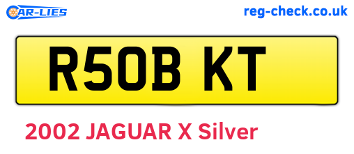 R50BKT are the vehicle registration plates.