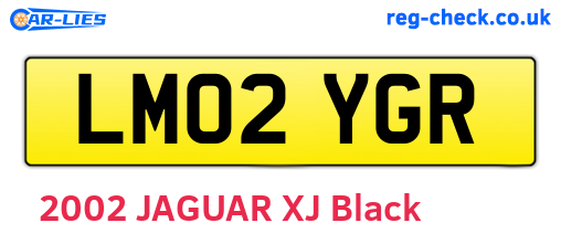 LM02YGR are the vehicle registration plates.