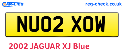 NU02XOW are the vehicle registration plates.