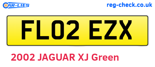 FL02EZX are the vehicle registration plates.