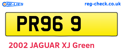 PR969 are the vehicle registration plates.
