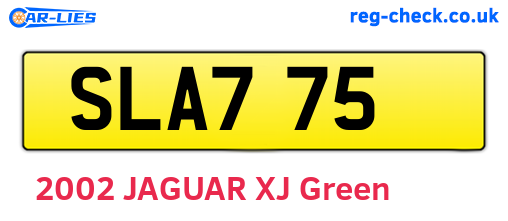 SLA775 are the vehicle registration plates.