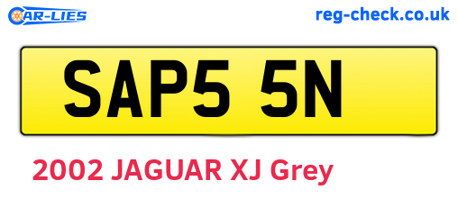 SAP55N are the vehicle registration plates.