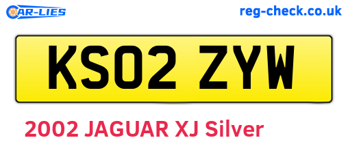 KS02ZYW are the vehicle registration plates.