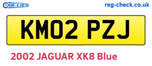 KM02PZJ are the vehicle registration plates.