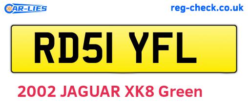 RD51YFL are the vehicle registration plates.