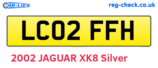 LC02FFH are the vehicle registration plates.