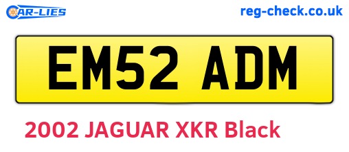 EM52ADM are the vehicle registration plates.