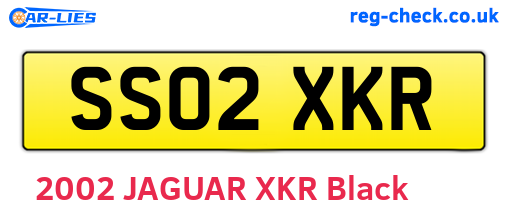 SS02XKR are the vehicle registration plates.