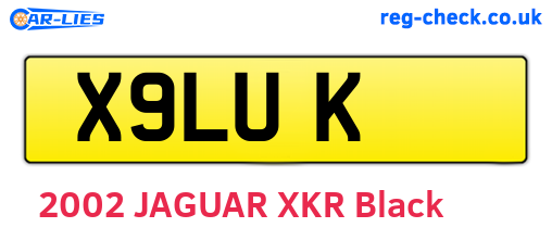 X9LUK are the vehicle registration plates.