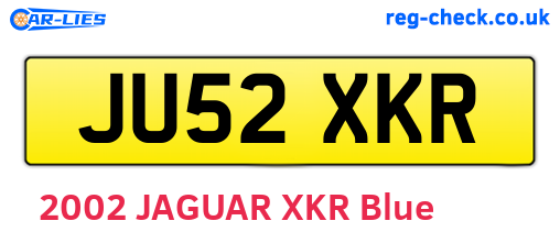 JU52XKR are the vehicle registration plates.