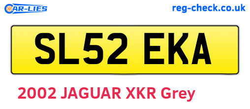 SL52EKA are the vehicle registration plates.