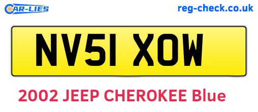 NV51XOW are the vehicle registration plates.