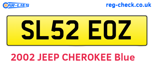 SL52EOZ are the vehicle registration plates.