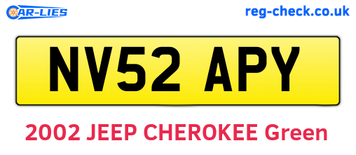 NV52APY are the vehicle registration plates.