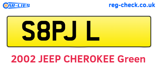 S8PJL are the vehicle registration plates.