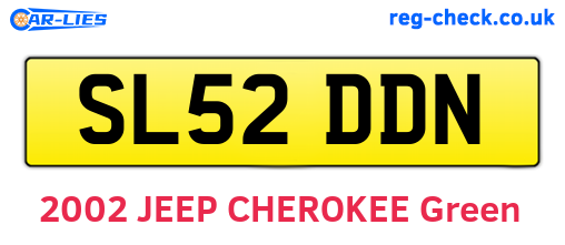 SL52DDN are the vehicle registration plates.
