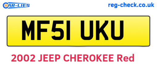 MF51UKU are the vehicle registration plates.