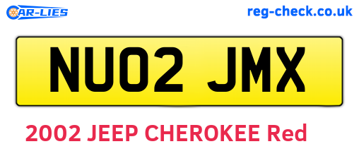 NU02JMX are the vehicle registration plates.
