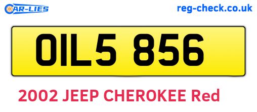 OIL5856 are the vehicle registration plates.