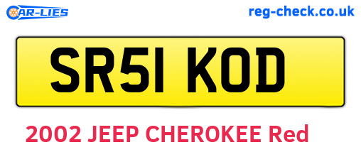 SR51KOD are the vehicle registration plates.