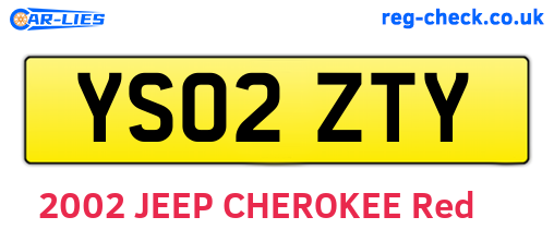 YS02ZTY are the vehicle registration plates.