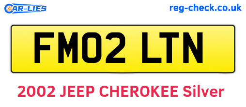 FM02LTN are the vehicle registration plates.