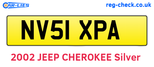 NV51XPA are the vehicle registration plates.