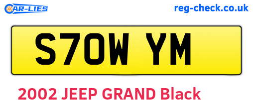 S70WYM are the vehicle registration plates.