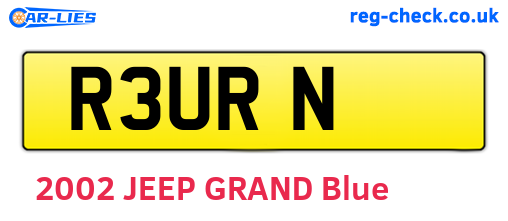 R3URN are the vehicle registration plates.