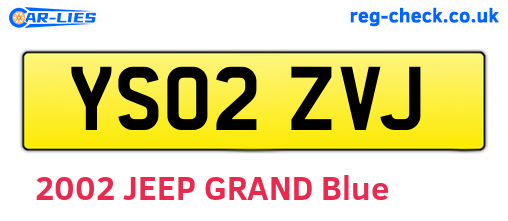 YS02ZVJ are the vehicle registration plates.