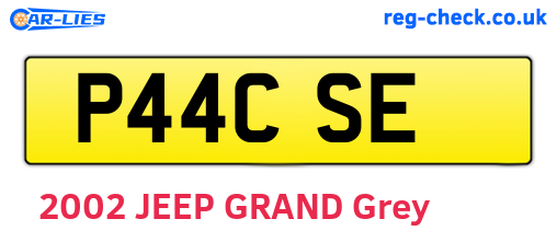 P44CSE are the vehicle registration plates.