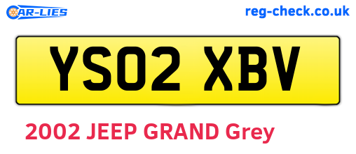 YS02XBV are the vehicle registration plates.