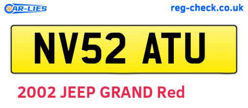 NV52ATU are the vehicle registration plates.