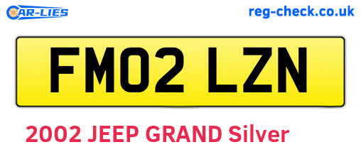 FM02LZN are the vehicle registration plates.
