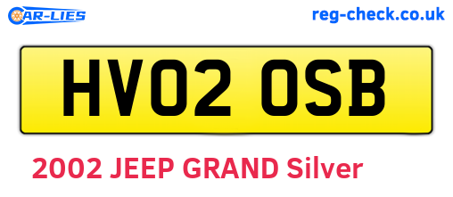 HV02OSB are the vehicle registration plates.