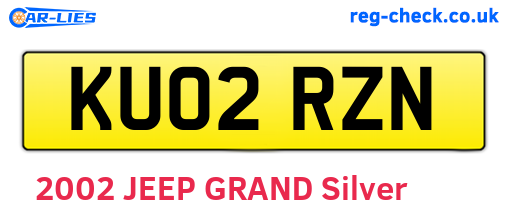 KU02RZN are the vehicle registration plates.