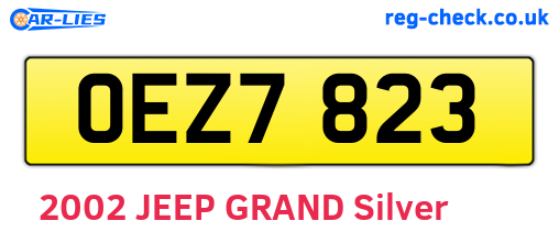 OEZ7823 are the vehicle registration plates.
