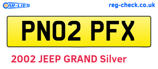 PN02PFX are the vehicle registration plates.