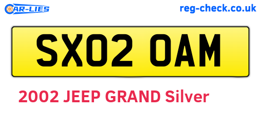 SX02OAM are the vehicle registration plates.