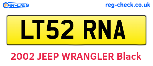 LT52RNA are the vehicle registration plates.