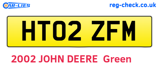 HT02ZFM are the vehicle registration plates.