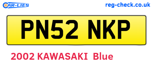 PN52NKP are the vehicle registration plates.