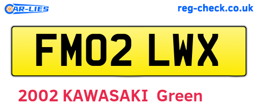 FM02LWX are the vehicle registration plates.