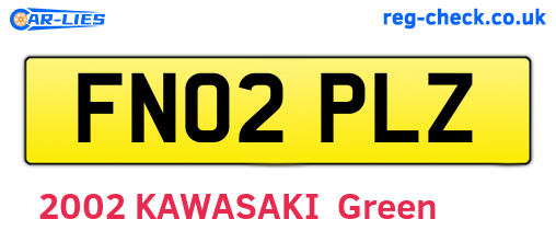 FN02PLZ are the vehicle registration plates.