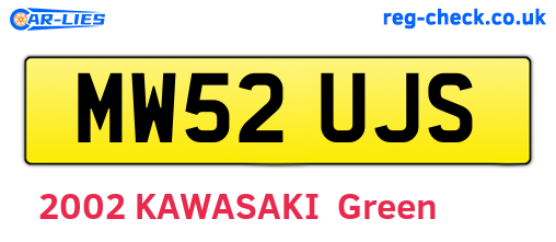 MW52UJS are the vehicle registration plates.