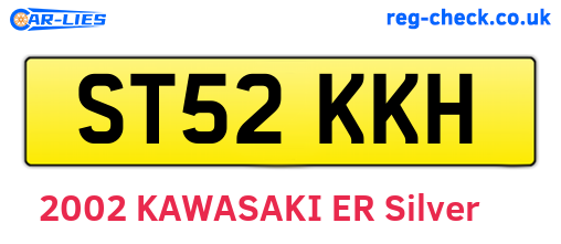 ST52KKH are the vehicle registration plates.