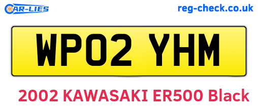 WP02YHM are the vehicle registration plates.