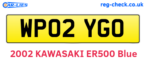 WP02YGO are the vehicle registration plates.