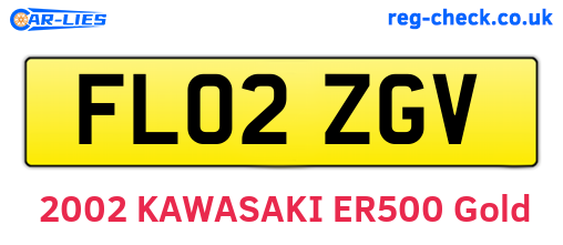 FL02ZGV are the vehicle registration plates.
